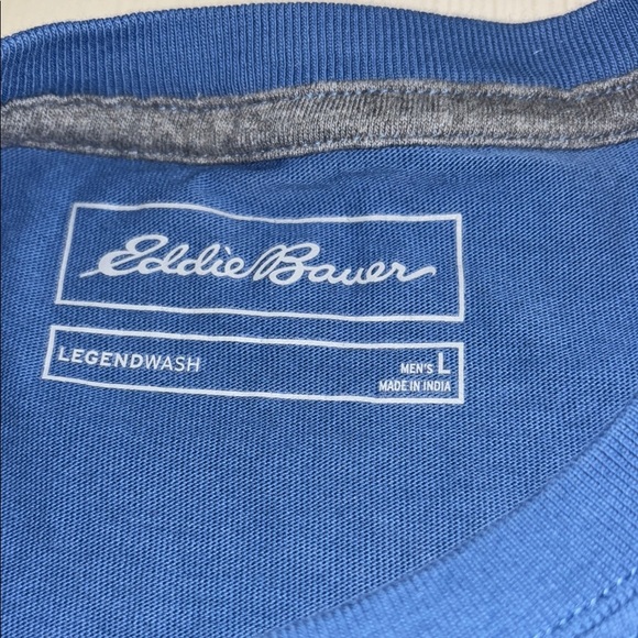 Lot of 4 Eddie Bauer Legend Wash T-shirts. Men's L. Exc. to like new condition. - Picture 11 of 15
